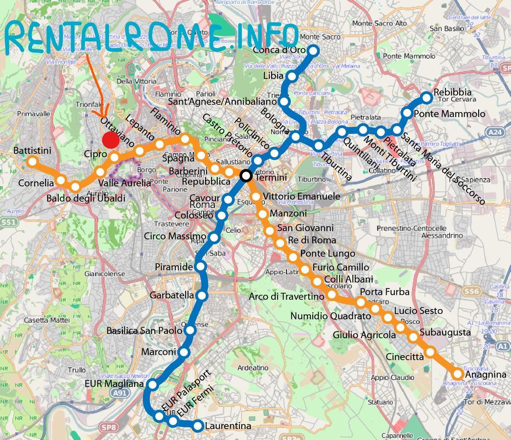 לינה וארוחת בוקר רומא Walkincenter מראה חיצוני תמונה
